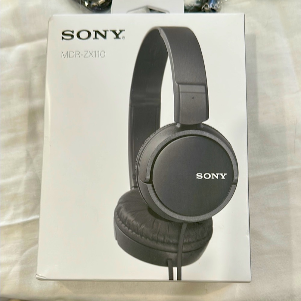 Sony MDR-ZX110 Black Headphones NIB